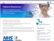 Tablet Screenshot of highlandbiosciences.com